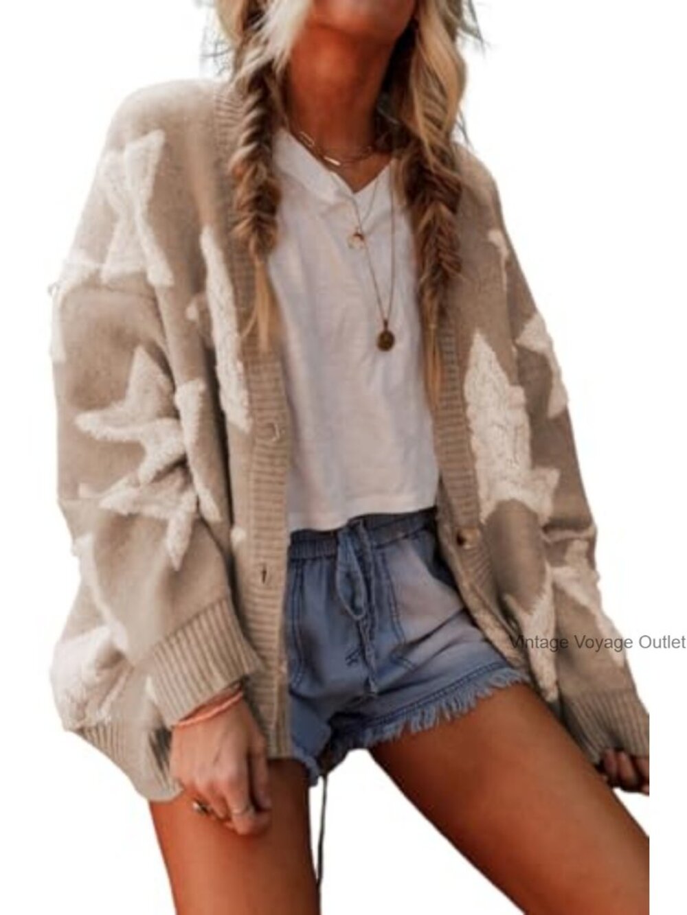 Sherpa Textured Knit Cardigan Oversized Open Front Loose Fit Long Sleeve